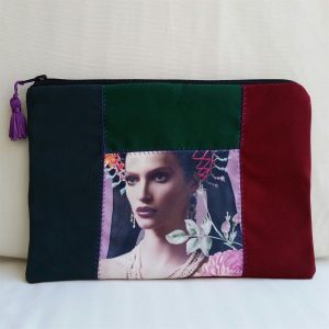 Patchwork Kumaş Clutch Çanta Patchwork Kumaş Clutch Çanta