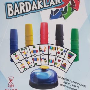 Çocuklar İçin Eğitici Neşeli Bardaklar Oyunu Çocuklar İçin Eğitici Neşeli Bardaklar Oyunu